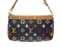 画像をギャラリービューアに読み込む, 極美品 LOUIS VUITTON ルイヴィトン ポシェットアクセソワール アクセサリーポーチ M92648 モノグラム マルチカラー ブラック 中古 4b007312