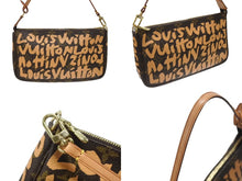 画像をギャラリービューアに読み込む, 極美品 LOUIS VUITTON ルイヴィトン ポシェットアクセソワ―ル アクセサリーポーチ M92193 モノグラム グラフィティ ベージュ PVC レザー 中古 4b007329