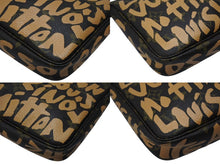 画像をギャラリービューアに読み込む, 極美品 LOUIS VUITTON ルイヴィトン ポシェットアクセソワ―ル アクセサリーポーチ M92193 モノグラム グラフィティ ベージュ PVC レザー 中古 4b007329