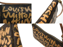 画像をギャラリービューアに読み込む, 極美品 LOUIS VUITTON ルイヴィトン ポシェットアクセソワ―ル アクセサリーポーチ M92193 モノグラム グラフィティ ベージュ PVC レザー 中古 4b007329