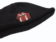 画像をギャラリービューアに読み込む, CHROME HEARTS クロムハーツ リップアンドタン ニットキャップ ビーニー カシミヤ レザー シルバー925 ブラック 美品 中古 4b007353