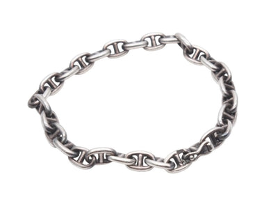 HERMES エルメス ヴィンテージ シェーヌダンクルTPM ブレスレット 29コマ 重量約14.2g 全長約19cm シルバー925 美品 中古 4b007371