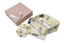 画像をギャラリービューアに読み込む, 新品同様 MIUMIU ミュウミュウ シュシュ ヘアバンドセット ヘアアクセサリー 小物 シルク イエロー マルチカラー 中古 4b007372