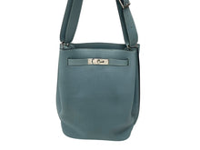 Load image into Gallery viewer, 極美品 HERMES エルメス ソーケリー22 ショルダーバッグ □M刻印 トリヨンクレマンス ブルーリン パラジウム金具 中古 4b007385