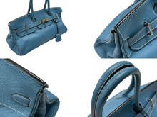 Load image into Gallery viewer, HERMES エルメス ショルダーバーキン ハンドバッグ トリヨンクレマンス ブルージーン □I刻印 SV金具 2005年 ゴルチェ期 美品 中古 4b007387