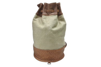 BOTTEGAVENETA ボッテガヴェネタ イントレチャート ショルダーバッグ 180300 ハラコ レザー グリーン ブラック金具 美品 中古 4b007420