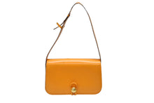 Load image into Gallery viewer, CELINE セリーヌ ワンショルダーバッグ ハンドバッグ MC96 イタリア製 レザー オレンジ ゴールド金具 美品 中古 4b007427