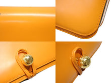 Load image into Gallery viewer, CELINE セリーヌ ワンショルダーバッグ ハンドバッグ MC96 イタリア製 レザー オレンジ ゴールド金具 美品 中古 4b007427