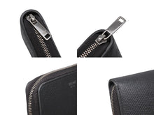 Load image into Gallery viewer, CELINE セリーヌ コンパクトジップドウォレット ラウンドファスナー コインケース S-SD-4178 ブラック レザー シルバー金具 美品 中古 4b007428