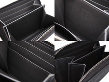 Load image into Gallery viewer, CELINE セリーヌ コンパクトジップドウォレット ラウンドファスナー コインケース S-SD-4178 ブラック レザー シルバー金具 美品 中古 4b007428