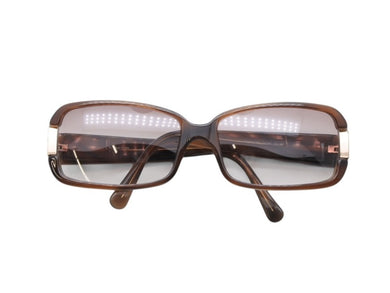 極美品 Givenchy ジバンシー サングラス アイウェア SGV585 ブラウン プラスチック メタル ロゴ金具 中古 4b007429