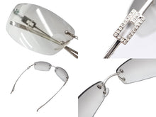Load image into Gallery viewer, GUCCI グッチ リムレスサングラス GG 1784/STRASS YB7VZ サイズ60◻︎17 125 ラインストーン シルバー 良品 中古 4b007430