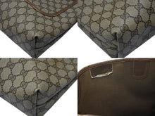 Load image into Gallery viewer, GUCCI グッチ シェリーライン GGロゴ トートバッグ ベージュ オールドグッチ 39.02.003 PVC レザー ゴールド金具 美品 中古 4b007434