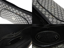 Load image into Gallery viewer, CELINE セリーヌ マカダム ワンショルダーバッグ YS 00755 ナイロンキャンバス レザー グレー ブラック シルバー金具 美品 中古 4b007437