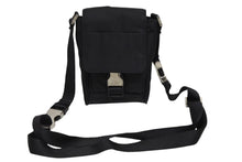 画像をギャラリービューアに読み込む, PRADA プラダ トライアングルロゴ ミニショルダーバッグ フォンケース ポーチ ブラック イタリア製 シルバー金具 美品 中古 4b007439