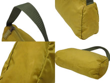 Load image into Gallery viewer, PRADA プラダ ハンドバッグ ワンショルダーバッグ トライアングルロゴ イタリア製 ナイロン イエロー カーキ シルバー金具 美品 中古 4b007441