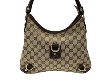 Load image into Gallery viewer, 極美品 GUCCI グッチ アビー ワンショルダーバッグ 130738 ベージュ ブラウン GGキャンバス レザー ゴールド金具 中古 4b007447