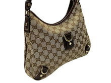 Load image into Gallery viewer, 極美品 GUCCI グッチ アビー ワンショルダーバッグ 130738 ベージュ ブラウン GGキャンバス レザー ゴールド金具 中古 4b007447