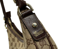 Load image into Gallery viewer, 極美品 GUCCI グッチ アビー ワンショルダーバッグ 130738 ベージュ ブラウン GGキャンバス レザー ゴールド金具 中古 4b007447