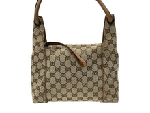 Load image into Gallery viewer, 極美品 GUCCI グッチ GGキャンバス ワンショルダーバッグ 101333 ブラウン ベージュ PVC ブラック金具 中古 4b007448
