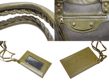 Load image into Gallery viewer, BALENCIAGA バレンシアガ ザ ジャイアント シティ 2WAY ハンドバッグ ショルダーバッグ キャンバス カーキ レザー ゴールド金具 美品 中古 4b007455