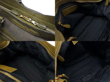 Load image into Gallery viewer, BALENCIAGA バレンシアガ ザ ジャイアント シティ 2WAY ハンドバッグ ショルダーバッグ キャンバス カーキ レザー ゴールド金具 美品 中古 4b007455