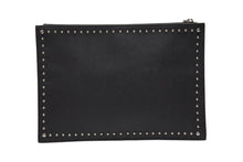 画像をギャラリービューアに読み込む, 極美品 Givenchy ジバンシー ロットワイラー スタッド クラッチバッグ ブラック レザー シルバー金具 中古 4b007465