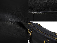 Load image into Gallery viewer, Chloe クロエ マーシー ハンドバッグ トートバッグ 馬蹄 031163 レザー ブラック ゴールド金具 美品 中古 4b007475