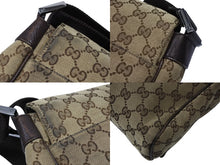 Load image into Gallery viewer, GUCCI グッチ ショルダーバッグ GGキャンバス 145864 491404 イタリア製 GGキャンバス ベージュ ブラウン 美品 中古 4b007481