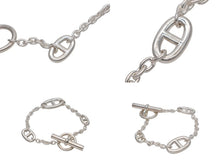 Load image into Gallery viewer, 極美品 HERMES エルメス シェーヌダンクル ファランドール ブレスレット アルジャンテシルバー Ag925 重量約26.1g 全長約19cm 中古 4b007485