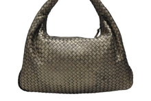 画像をギャラリービューアに読み込む, BOTTEGA VENETA ボッテガヴェネタ ホーボー イントレチャート ワンショルダーバッグ 115654 メタリックゴールド 美品 中古 4b007487
