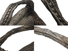 画像をギャラリービューアに読み込む, BOTTEGA VENETA ボッテガヴェネタ ホーボー イントレチャート ワンショルダーバッグ 115654 メタリックゴールド 美品 中古 4b007487