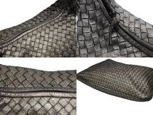 画像をギャラリービューアに読み込む, BOTTEGA VENETA ボッテガヴェネタ ホーボー イントレチャート ワンショルダーバッグ 115654 メタリックゴールド 美品 中古 4b007487
