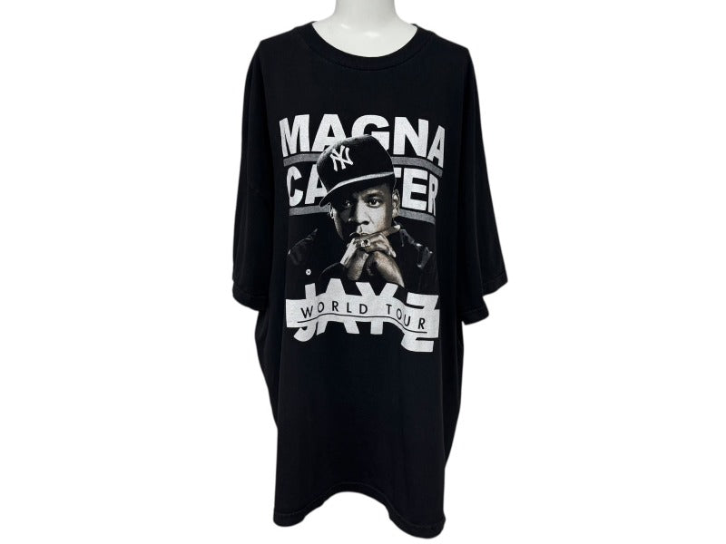 vintage ヴィンテージ JAY-Z ジェイジー アルスタイルボディ MAGNA CARTER WORLD TOUR ワールドツアー Tシャツ 2XL 美品 中古 4b007507