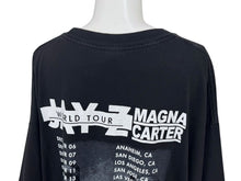 画像をギャラリービューアに読み込む, vintage ヴィンテージ JAY-Z ジェイジー アルスタイルボディ MAGNA CARTER WORLD TOUR ワールドツアー Tシャツ 2XL 美品 中古 4b007507