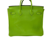 Load image into Gallery viewer, エルメス HERMES オータクロア 32 ハンドバッグ グリーン アップル ヴォーガリバー ゴールド金具 口A刻印 美品 中古 4b007512