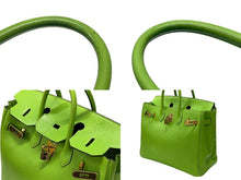 Load image into Gallery viewer, エルメス HERMES オータクロア 32 ハンドバッグ グリーン アップル ヴォーガリバー ゴールド金具 口A刻印 美品 中古 4b007512