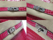 Load image into Gallery viewer, 未使用 HERMES エルメス BIRKIN バーキン25 ハンドバッグ ポロサス ローズシェヘラザード シルバー金具 U刻印 2022年製 中古 4b007513
