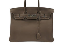 Load image into Gallery viewer, 極美品 HERMES エルメス バーキン35 ハンドバッグ トゴ エトゥープ ゴールド金具 A刻印 中古 4b007514