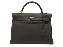 Load image into Gallery viewer, 新品同様 HERMES エルメス ケリー 40 ハンドバッグ 2WAY トープ トゴ シルバー金具 Y刻印 中古 4b000882