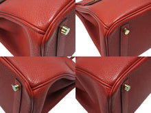 Load image into Gallery viewer, 極美品 HERMES エルメス バーキン30 ルージュトマト A刻印 トリヨンクレマンス ゴールド金具 ハンドバッグ 中古 4b007519