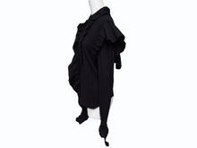 画像をギャラリービューアに読み込む, 極美品 VETEMENTS ヴェトモン 長袖シャツ フリル WE64SH200B ポルトガル製 コットン ブラック サイズS 中古 4b007525