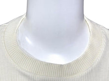 画像をギャラリービューアに読み込む, 極美品 MIU MIU ミュウミュウ レース 装飾半袖 Tシャツ XS リブニット MJN580 ブランド ロゴ アイボリー コットン 中古 4b007529