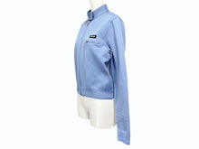 画像をギャラリービューアに読み込む, MiuMiu ミュウミュウ Technical yarn zipper cardigan ジップジャケット MMJ13816WYF0013SOOO 美品 中古 4b007530