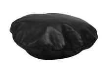 画像をギャラリービューアに読み込む, GUCCI グッチ ベレー帽 202291 413451 ブラック ライトブルー 羊革 蜂刺繍 レーヨン サイズ57 良品 中古 4b007534