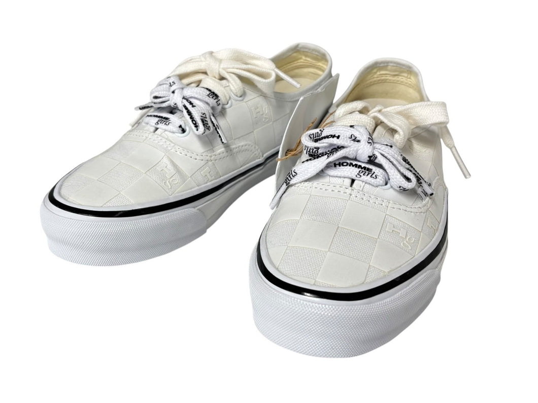 極美品 VANS×HOMME girls バンズ×オムガールズ スニーカー VN000EEUCCZ OTW by VANS ホワイト ブラック 中古 4b007535
