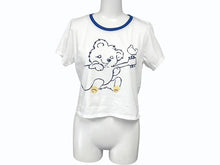 画像をギャラリービューアに読み込む, 新品未使用 KAPITAL キャピタル 20/-天竺 クロップドT (リトルベア&amp;ハーモニーpt) Tシャツ K2506SC230 ブルー サイズ1 中古 4b007542