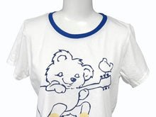 画像をギャラリービューアに読み込む, 新品未使用 KAPITAL キャピタル 20/-天竺 クロップドT (リトルベア&amp;ハーモニーpt) Tシャツ K2506SC230 ブルー サイズ1 中古 4b007542