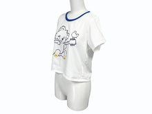 画像をギャラリービューアに読み込む, 新品未使用 KAPITAL キャピタル 20/-天竺 クロップドT (リトルベア&amp;ハーモニーpt) Tシャツ K2506SC230 ブルー サイズ1 中古 4b007542