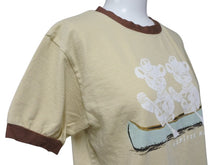 画像をギャラリービューアに読み込む, 新品未使用 KAPITAL キャピタル 20/-天竺 リンガーT(K&#39;BEARpt) Tシャツ K2502SC017 ベージュ ブラウン サイズ1 中古 4b007546